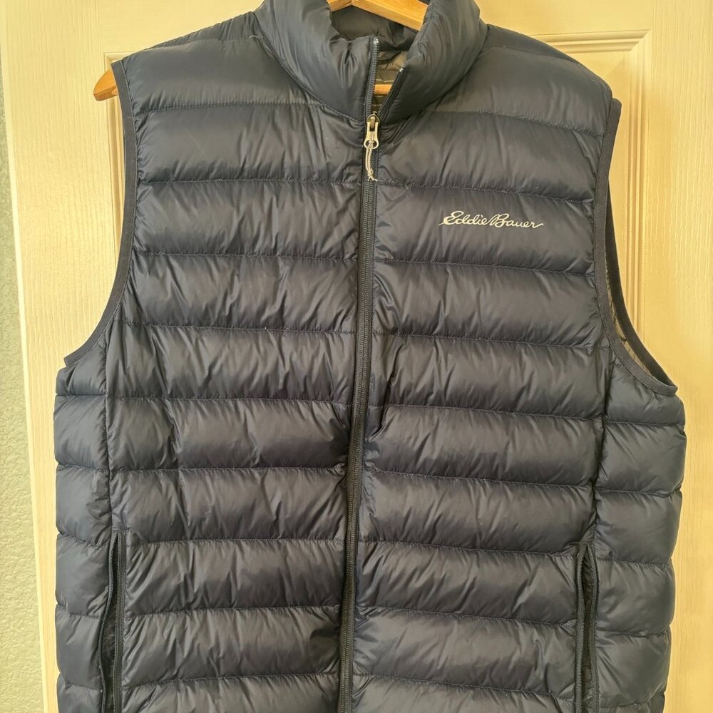 Eddie Bauer EB650Vest Men's Large Down Insulated Puffer Lightweight Outdoor